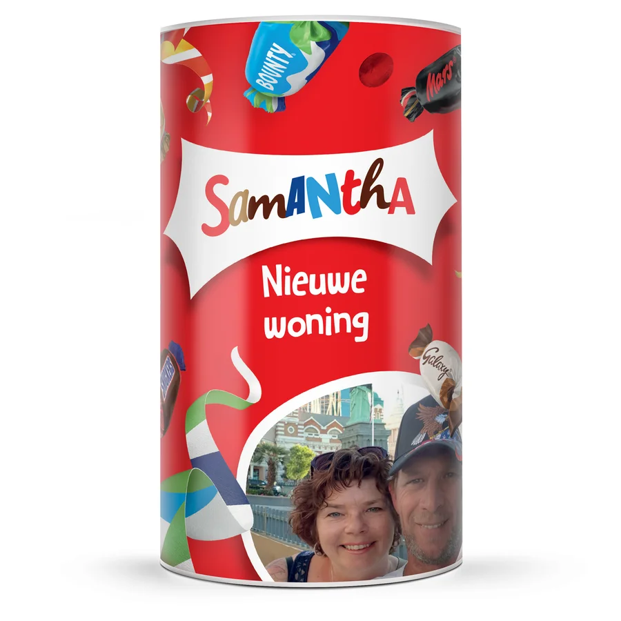 Celebrations XL chocolade cadeauverpakking met naam en foto - Afbeelding 3