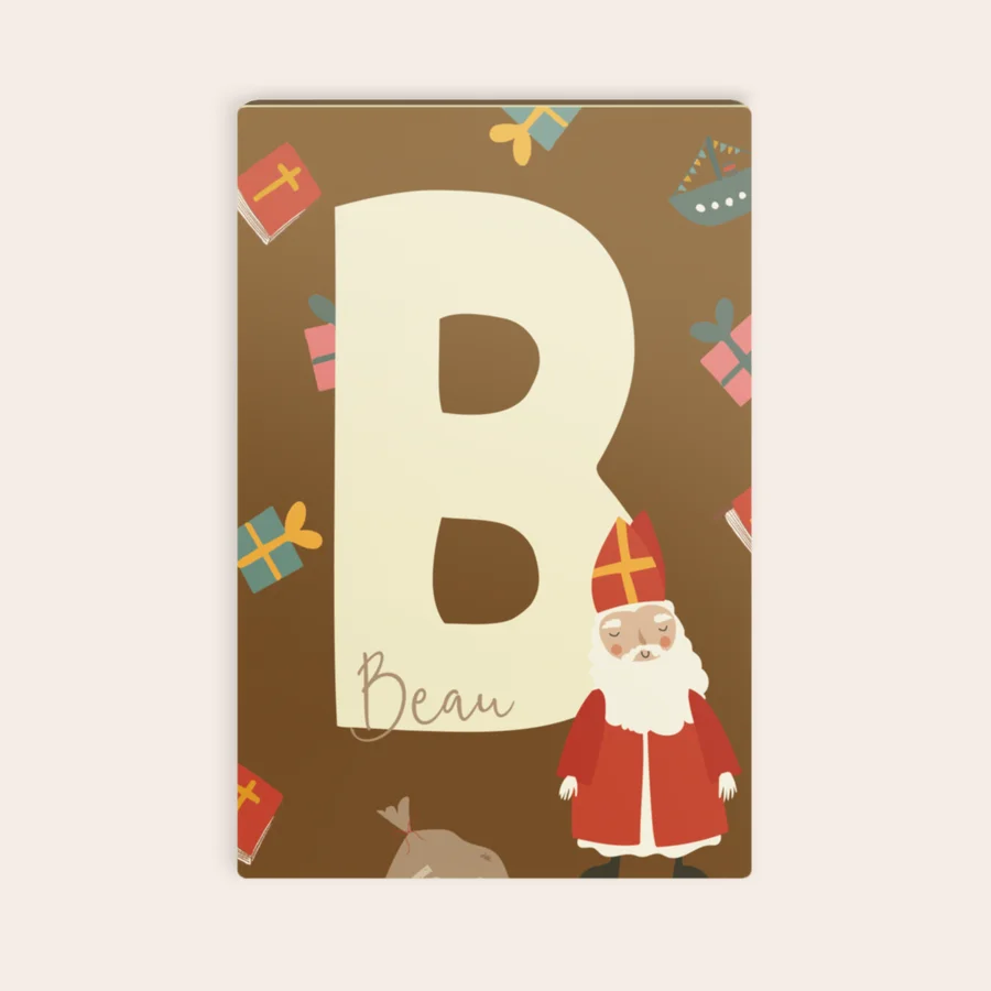 Gepersonaliseerde chocoladeletter Sinterklaas - Afbeelding 2