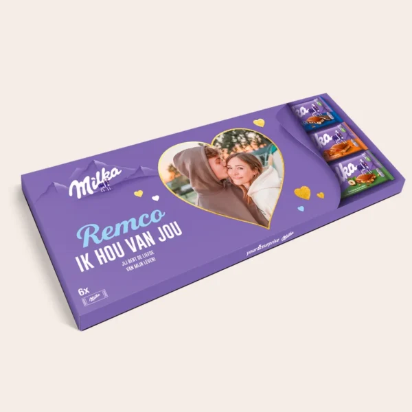 Mega Milka reep met naam en foto bedrukken - Afbeelding 3